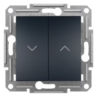 Łącznik żaluzjowy bez ramki 10AX250V antracyt, Asfora | EPH1300571 Schneider Electric