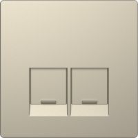 Płytka centralna gniazda, Merten, D-Life,2xRJ45, piasek sahary | MTN4572-6033 Schneider Electric