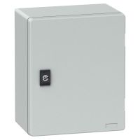 Thalassa Obudowa poliestrowa wisząca PLM z płytą bakelitową IP66 308x255x160 mm | NSYPLM3025BG Schneider Electric