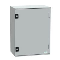 Obudowa poliestrowa wisząca PLM z płytą ocynkowaną IP66 430x330x200 mm , Thalassa | NSYPLM43PG Schneider Electric