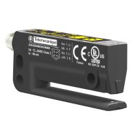 Czujnik fotoelektryczny OsiSense XU wiązka podczerwona widełkowy 40x3 12..24 V DC PNP/NPN NO/NC M8 | XUVE04M3KSNM8 Telemecanique Sensors