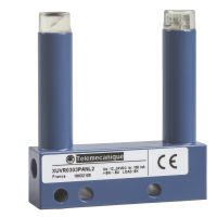 Czujnik fotoelektryczny OsiSense XU XUV widełkowy 30X30mm 12..24VDC przewód 2m | XUVR0303PANL2 Telemecanique Sensors