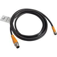 Kabel łączący OsiSense XZ proste męskie M12 4 piny kolankowe żeńskie M8 4 piny PVC 5m | XZCRA150941J5 Telemecanique Sensors