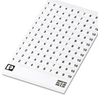 Oznacznik do zacisków SK 5/3,8:FORTL.ZAHLEN 1-10 | 0804183:0001 Phoenix Contact