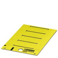 Szyld z tworzywa sztucznego US-EMLP (60X30) YE, karta nieopisana, żółta | 0828905 Phoenix Contact