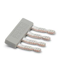 Mostek wtykany EB 4- 5, 4-biegunowy, srebrny | 1401161 Phoenix Contact