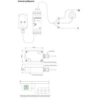 Automat zmierzchowy U=12-264AC/DC 16A z sondą AZ-PLUS AZ-B PLUS-UNI montaż na szynie DIN | AZ-B-PLUS-UNI F&F