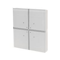 Przycisk szklany dotykowy do automatyki domowej dowolnego producenta 24V, biały | GS4-DC-W F&F