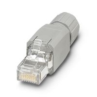 Złącza wtykowe RJ45 VS-08-RJ45-5-Q/IP20, 8-biegunowe, proste, szare A RAL 7042 | 1656725 Phoenix Contact