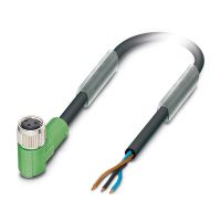 Kabel czujnika/urządzenia wykonawczego SAC-3P- 1,5-PUR/M 8FR , 3-pin, czarno-szary (1,5m) | 1669738 Phoenix Contact