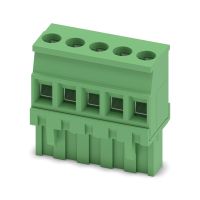 Łączniki wtykowe płytek drukowanych MVSTBR 2,5/ 5-ST-5,08, 5-biegunowy, 320V, zielony | 1792278 Phoenix Contact