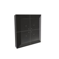 Przycisk radiowy ścienny FW-GS-230-B zbliżeniowy, czarny, 230V | FW-GS-230-B F&F