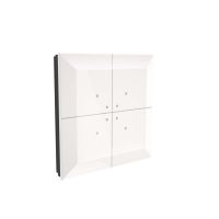 Przycisk dotykowy, szklany nadajnik zdalnego sterowania, biały, 230V, do puszki montażowej Fi60 | FW-GS-230-W F&F