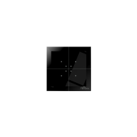 Łącznik szklany dotykowy czarny 230 V | rH-S4L4-B-230 F&F