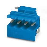 Gniazdo MSTBO 2,5/ 4-G1L BU, 4-biegunowe, 320V, zielone | 2907790 Phoenix Contact