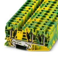 Złączka przelotowa trójprzewodowa na przewody ochronne ST 16-TWIN-PE, zielono-żółty | 3035344 Phoenix Contact