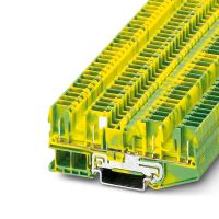 Sprężynowe złącza uziemiające ST 2,5-QUATTRO/4P-PE, żółte | 3042162 Phoenix Contact