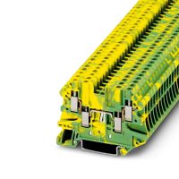 Złączka przelotowa przewodu ochronnego, 4-przewodowe UT 2,5-QUATTRO-PE, zielono-żółty | 3044568 Phoenix Contact