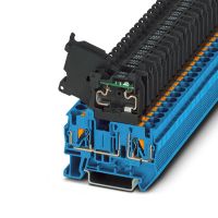 Zacisk szeregowy zabezpieczający PT 4-HESILED 24 (5X20) BU/BK | 3211904 Phoenix Contact