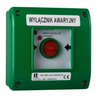 Przycisk awaryjny ręczny OA1 z dodatkowym LED | OA1-W01-A\03-2LED1 Spamel