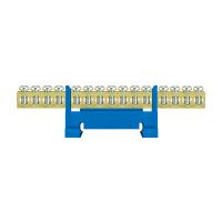 Listwa zaciskowa LZ 15/N, 15x16mm2, montowana na szynie, niebieska | E.4025 Pawbol