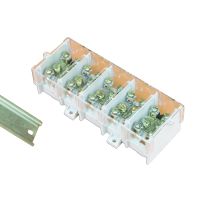 Listwa zaciskowa z osłoną LZ 5x35/16, montowana na szynie, 125A, IP20, biała | E.4102 Pawbol