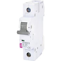 Wyłącznik nadprądowy 1P D 25A 6kA AC ETIMAT 6 | 002161518 Eti