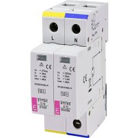Ogranicznik przepięć, do instalacji mieszkaniowych, TT, ETITEC C T2 275/20 1+1, typ T2 (C) | 002440401 Eti