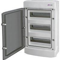 Rozdzielnica modułowa n/t 3x12 transparentna IP65 1500V DC PV/UV ECH-36PT-s DIDO | 001101080 Eti