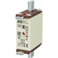 Wkładka bezpiecznikowa (topikowa) NH000/I 4A gG 500V zwłoczna / Zaczepy izolowane | 004191202 Eti