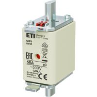 Wkładka bezpiecznikowa (topikowa) NH00 50A gG 500V zwłoczna | 004182211 Eti