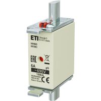 Wkładka bezpiecznikowa (topikowa) NH000 6A gG 690V zwłoczna | 004181303 Eti