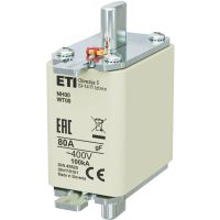 Wkładka bezpiecznikowa (topikowa) NH00 80A gF 400V szybka | 004119101 Eti