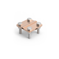 Złącze krzyżowe 4-otworowe 8/30 do połączeń drutu odgromowego, 1.2 CU | 90100203 Elko-Bis