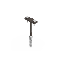 Uchwyt z kołkiem Fi-10, 12.1 LA 9005 | 91200115 Elko-Bis