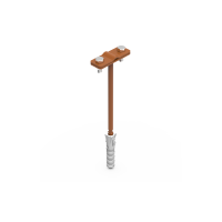 Uchwyt z kołkiem Fi-12 L-160, 12.3 LA 8004 | 91200313 Elko-Bis