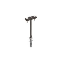 Uchwyt z kołkiem Fi-12, 12.4 LA 9005 | 91200415 Elko-Bis