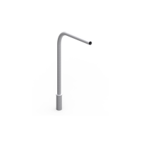 Wysięgnik lampowy jednoramienny na słup oświetleniowy Fi-60 90st | 40110102 Elko-Bis