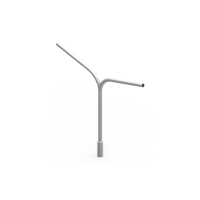 Wysięgnik lampowy trójramienny na słup oświetleniowy Fi-60 90st | 40110302 Elko-Bis