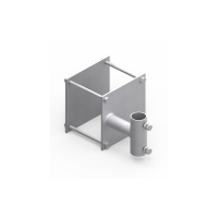 Wysięgnik lampowy czteroramienny na słup oświetleniowy 54,5 90st | 41000402 Elko-Bis