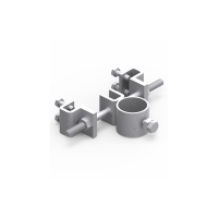 Uchwyt wysięgnika do ściany - podwójny Fi-54,5 | 41100102 Elko-Bis