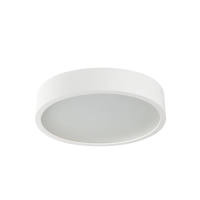 Plafon drewniany JASMIN 270-W/M okrągła 27cm biały mat 1XE27 | 23126 Kanlux
