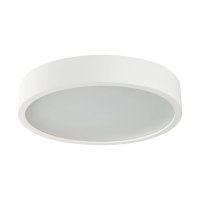 Plafon drewniany JASMIN 370-W/M okrągła 37cm biały mat 2XE27 | 23127 Kanlux