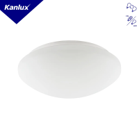 Plafon PIRES DL-60O czujnik ruchu E27 IP44 max 60W biały | 8810 Kanlux