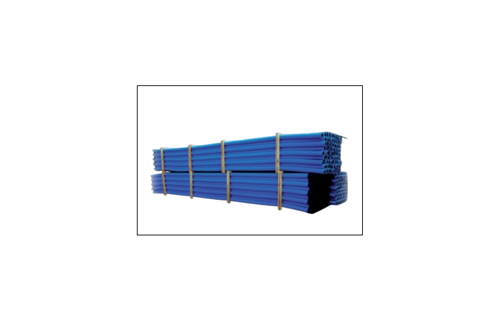 Rura sztywna karbowana dwuwarstwowa w odcinkach RODO 110/92 450N,HDPE, niebieska(6m/48szt) DVK | 10614 TT Plast