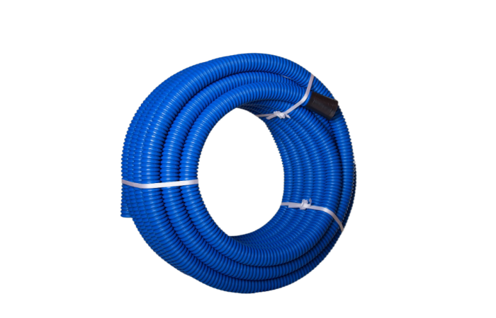 Rura giętka karbowana dwuwarstwowa w kręgach RODK 75/60 450N, HDPE, dwuścienna, niebieska (25m) DVR | 10621 TT Plast