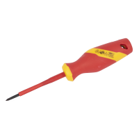 Wkrętak izolowany PH0x75 mm 1000V S2- zawieszka plastikowa - 1 szt. MODECO EXPERT | MN-10-580 Rawlplug