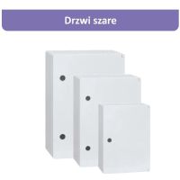 Obudowa hermetyczna SWD 330x250x130, drzwi szare | ICW-253313-S Incobex
