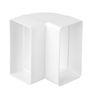 Kolano pionowe 90 stopni 110x55 mm, białe | 02-406 Airroxy