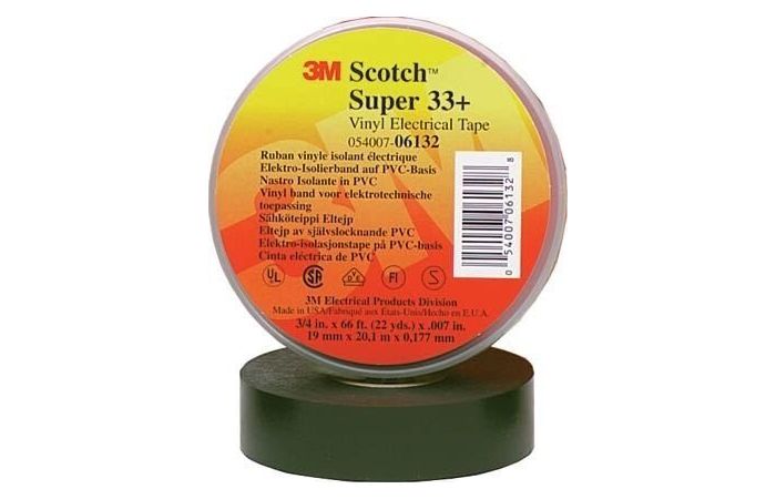 Taśma elektroizolacyjna Scotch® Super 33+, PCW, 25mm x 33m, czarna (opak 48szt) | 7000043003 3M